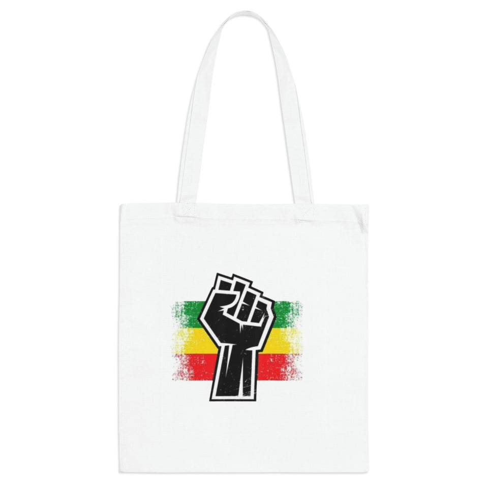 Black Fist Tote Bag