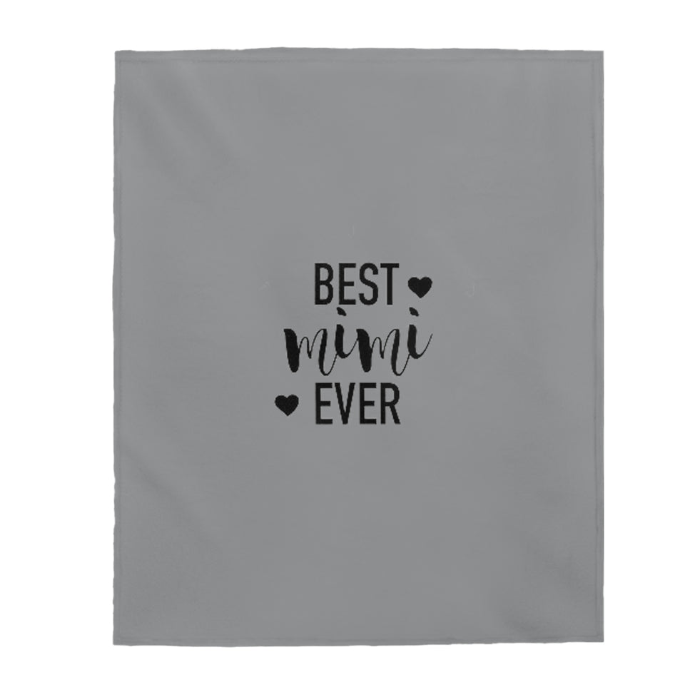 Best Mimi Ever Velveteen Plush Blanket