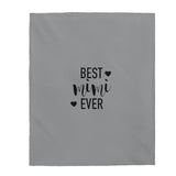 Best Mimi Ever Velveteen Plush Blanket