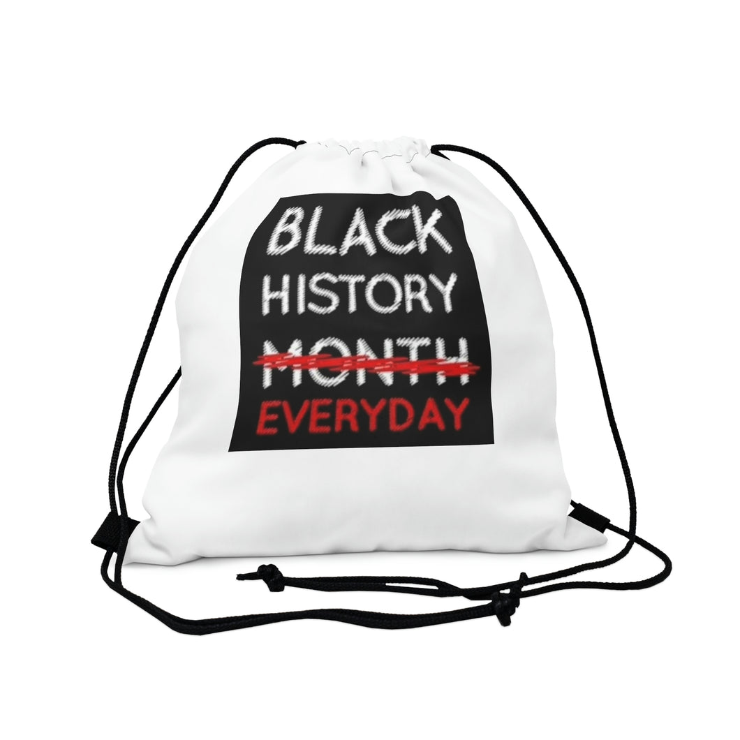 Black History Everyday Outdoor Drawstring Bag
