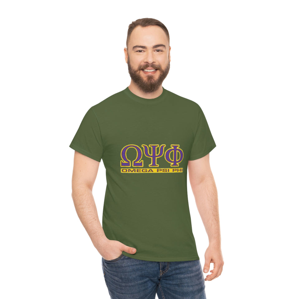 Omega Psi Phi Unisex Heavy Cotton Tee