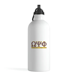 Omega Psi Phi Stainless Steel Water Bottle