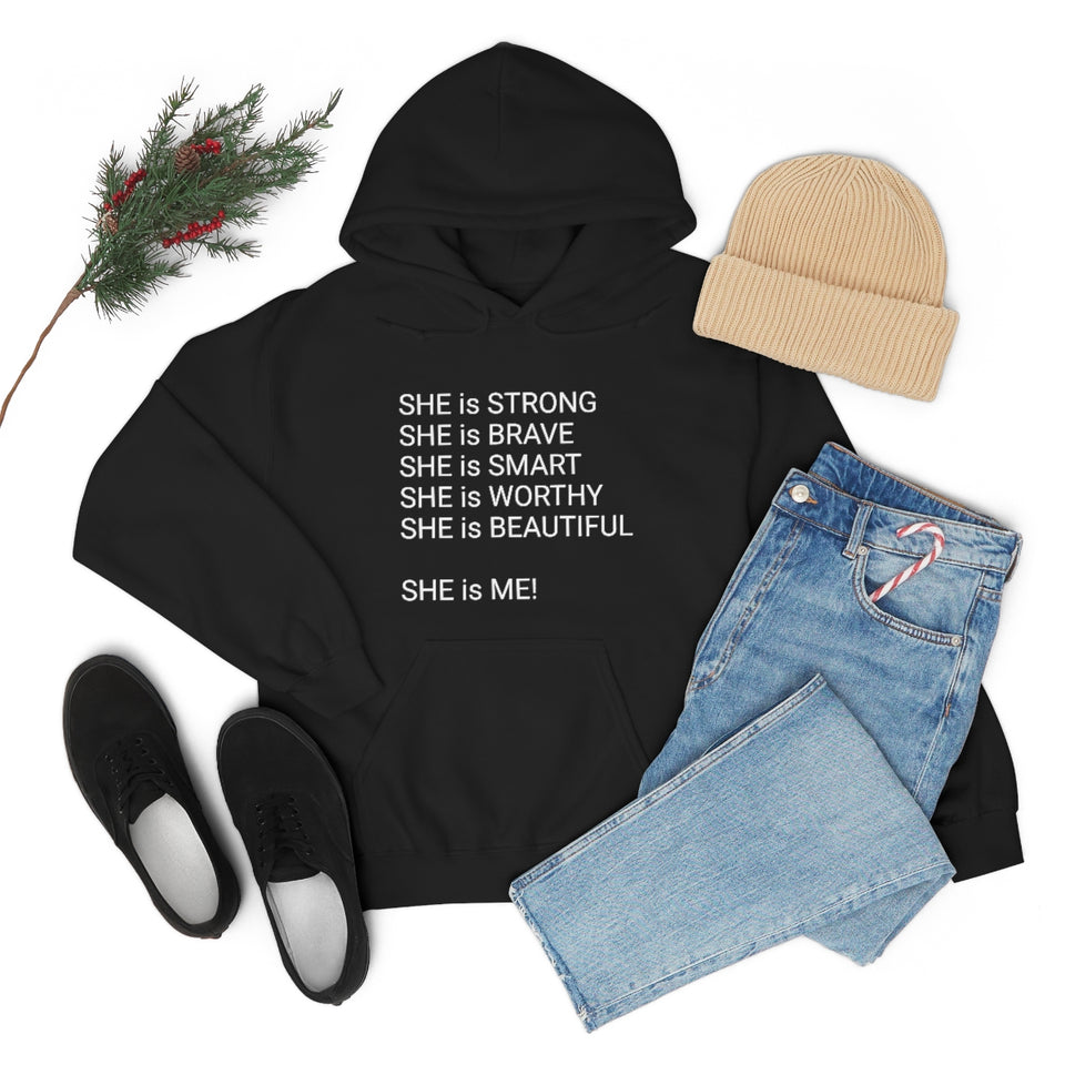 SHE IS Unisex Heavy Blend™ Hooded Sweatshirt