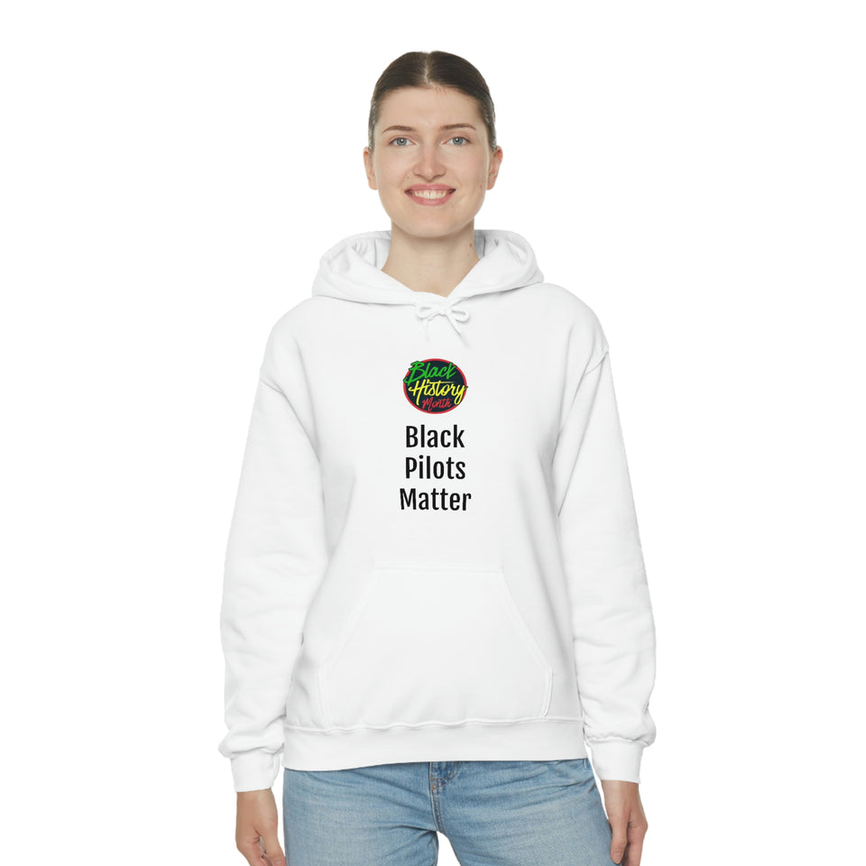 Black Pilots Matter Hooded Sweatshirt