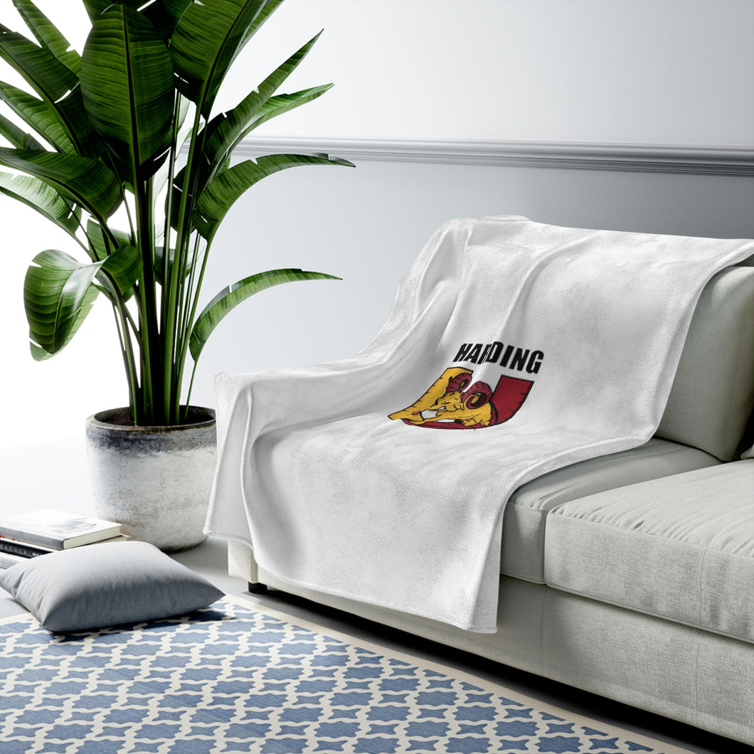 Harding University Velveteen Plush Blanket