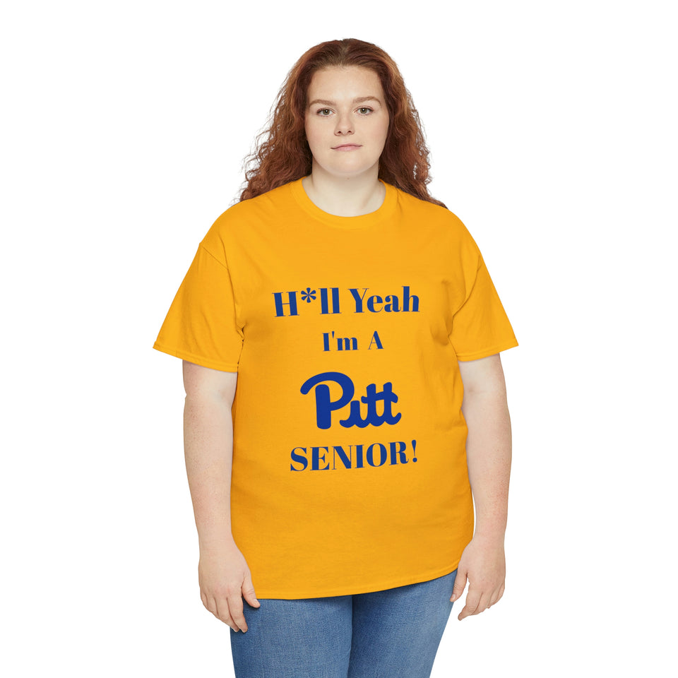H*ll Yeah! University of Pittsburgh Senior Unisex Heavy Cotton Tee