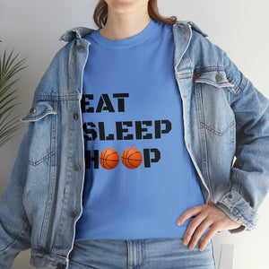 Eat Sleep Hoop Unisex Heavy Cotton Tee