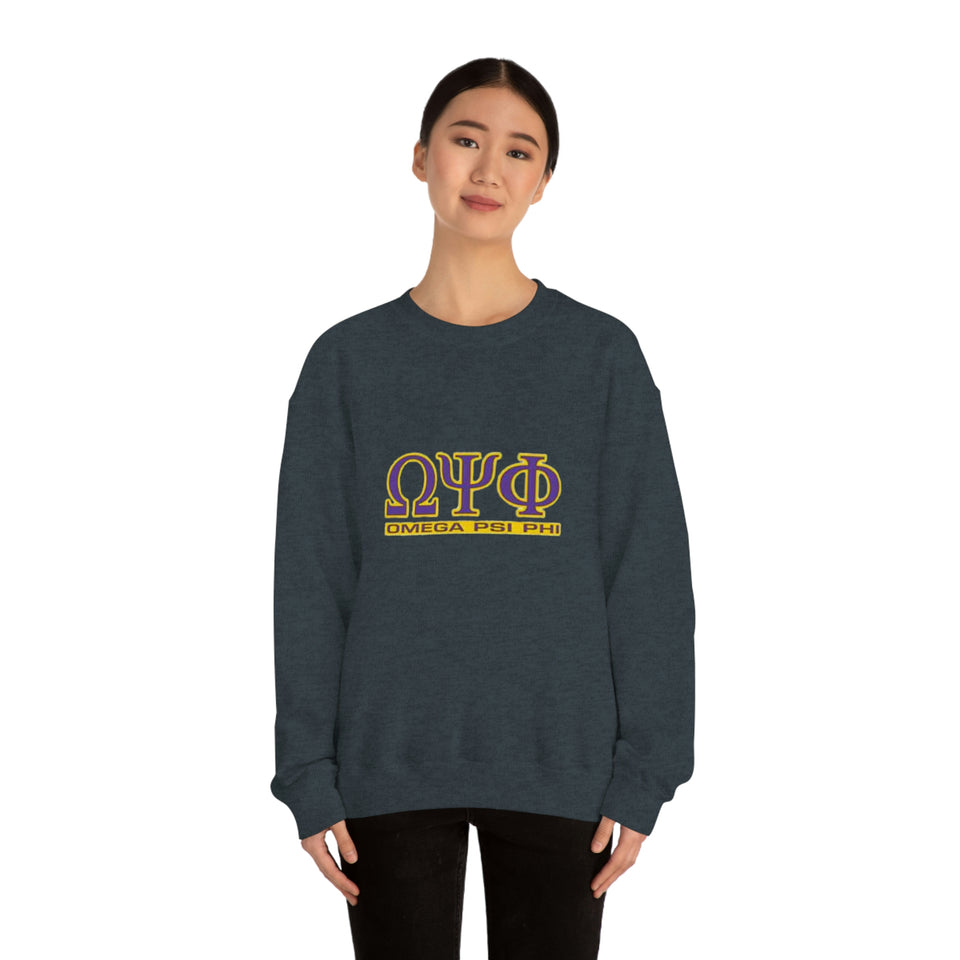 Omega Psi Phi Unisex Heavy Blend™ Crewneck Sweatshirt