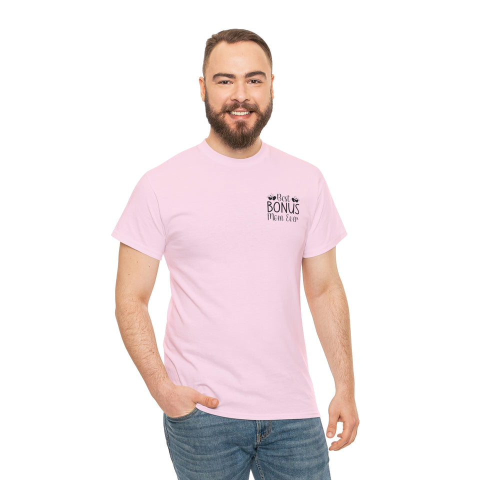 Best Bonus Mom Ever Unisex Heavy Cotton Tee