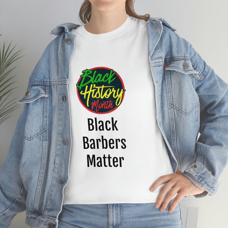 Black Barbers Matter Cotton Tee