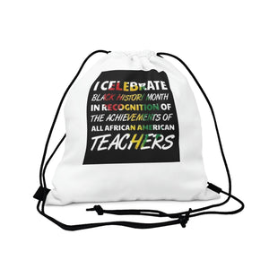 I Celebrate Outdoor Drawstring Bag