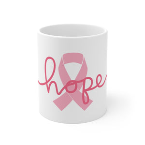Breast Cancer Awareness HOPE Ceramic Mug 11oz