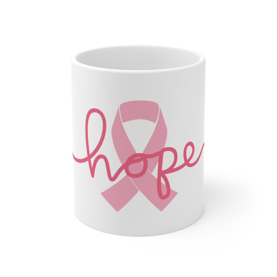 Breast Cancer Awareness HOPE Ceramic Mug 11oz