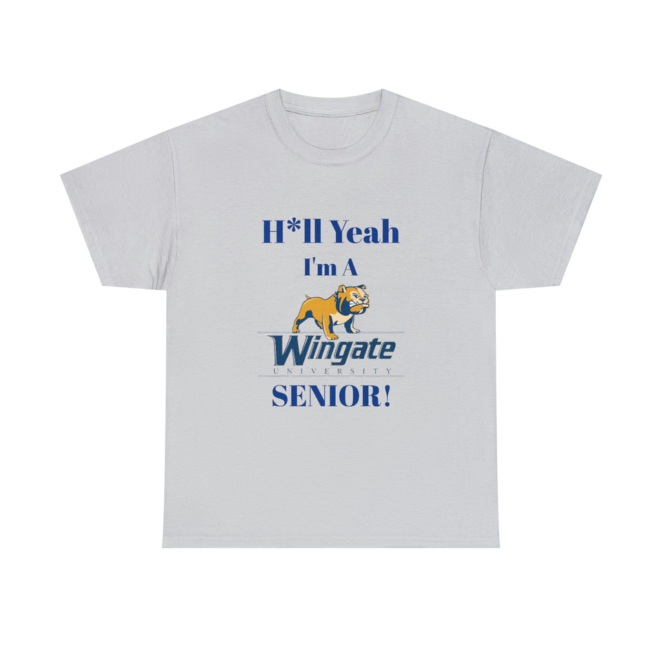 H*ll Yeah Wingate University Senior Unisex Heavy Cotton Tee