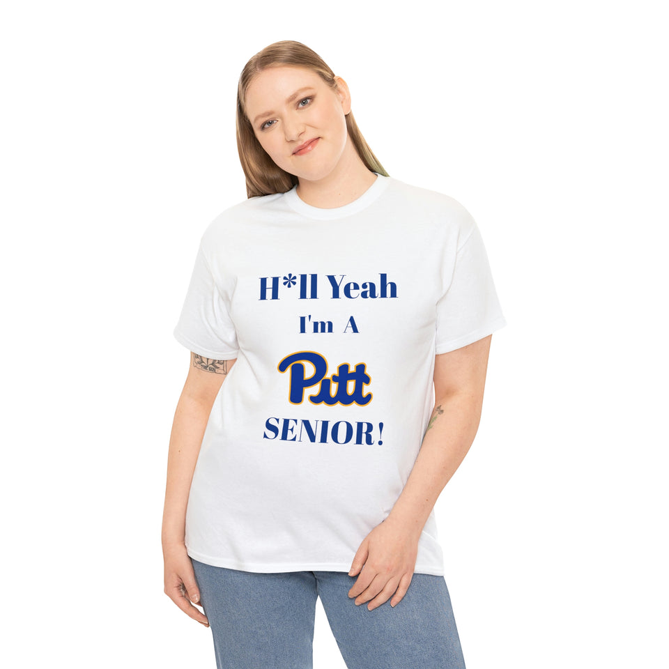H*ll Yeah! University of Pittsburgh Senior Unisex Heavy Cotton Tee