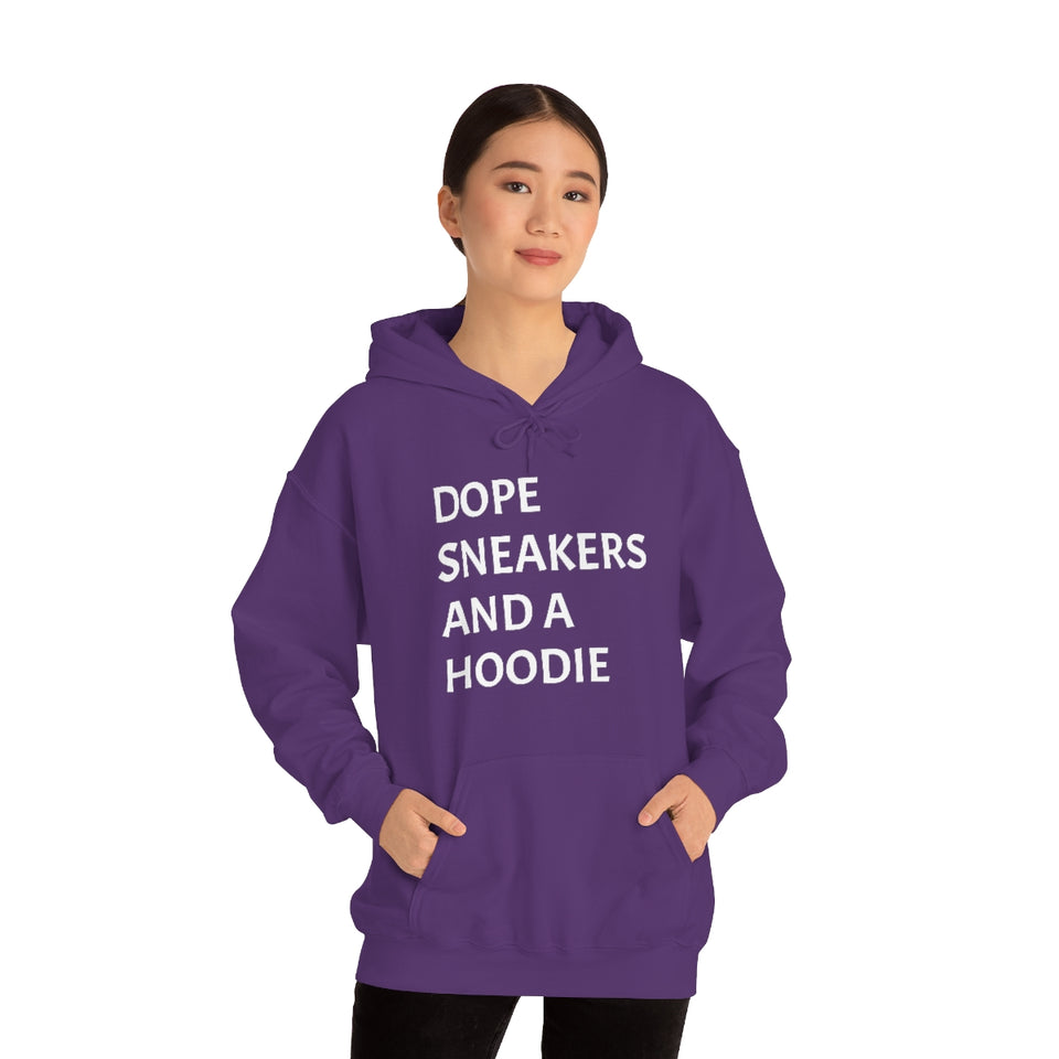 DOPE SNEAKERS AND A HOODIE Unisex Heavy Blend™ Hooded Sweatshirt