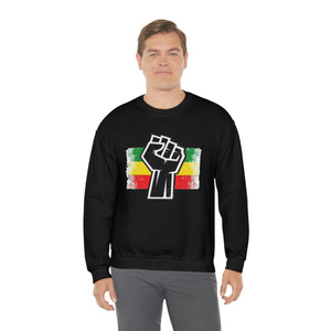 Black Fist Unisex Heavy Blend™ Crewneck Sweatshirt