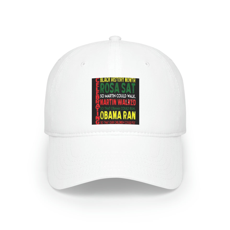 Celebrating Black History Month Low Profile Baseball Cap
