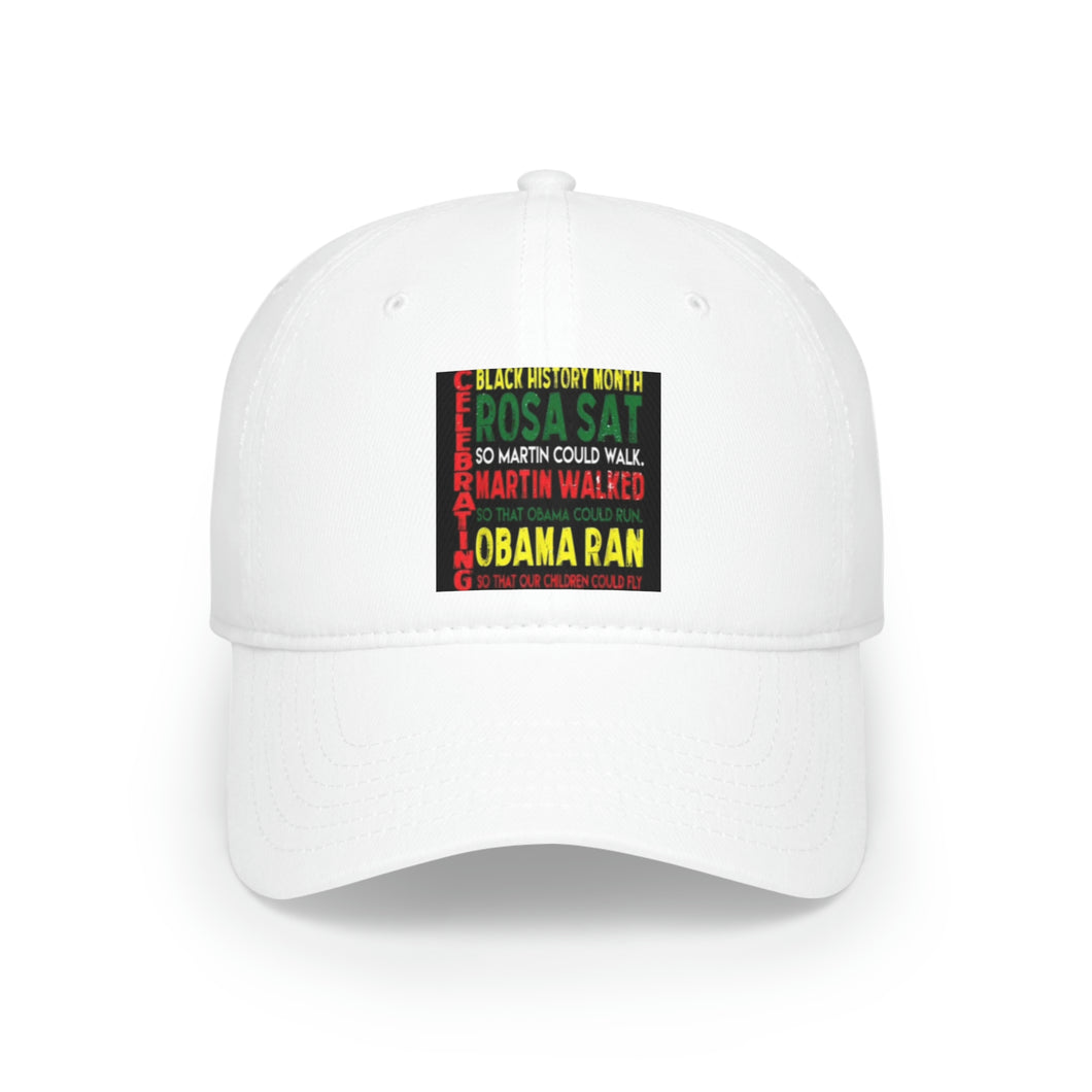 Celebrating Black History Month Low Profile Baseball Cap