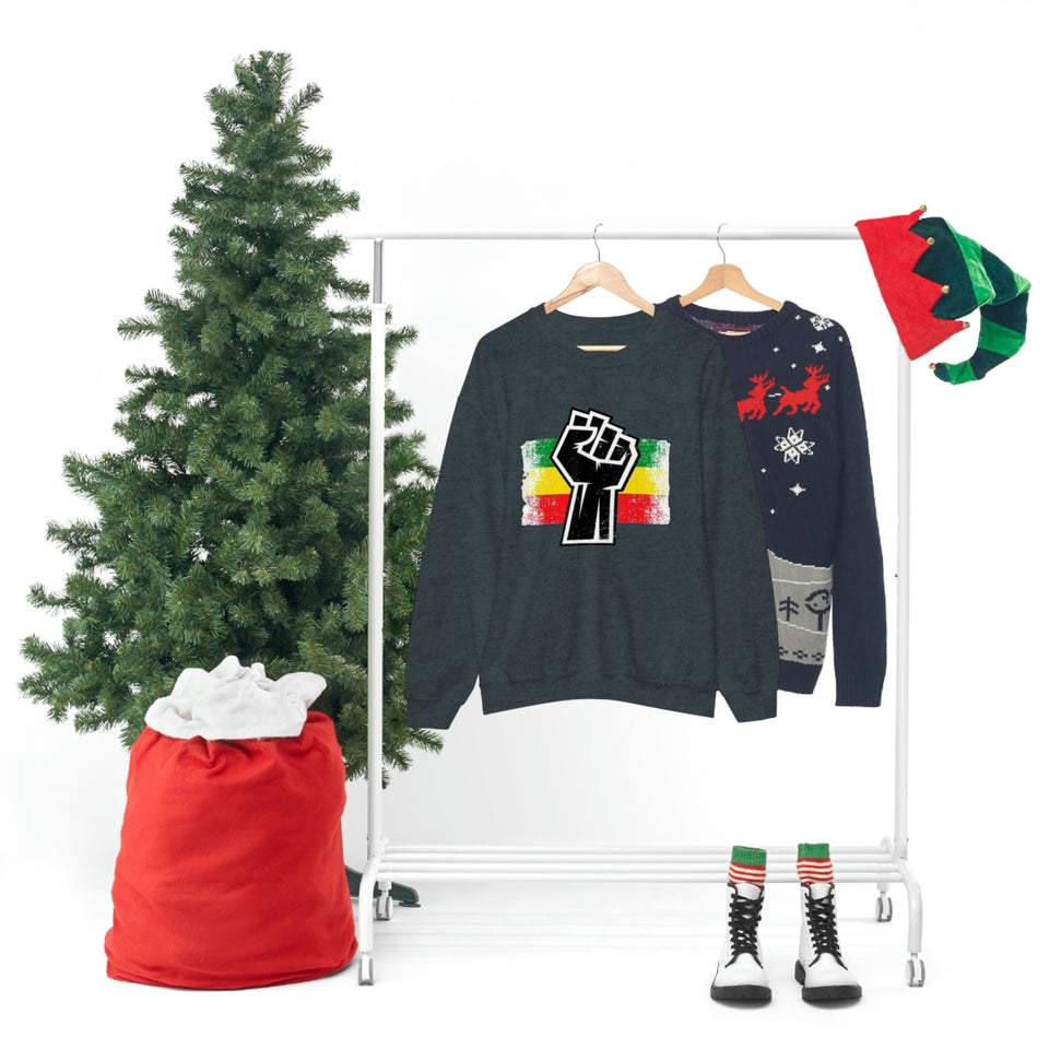 Black Fist Unisex Heavy Blend™ Crewneck Sweatshirt