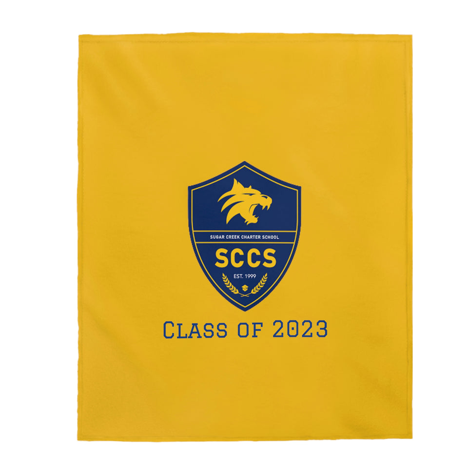 Sugar Creek Charter Class of 2023 Velveteen Plush Blanket