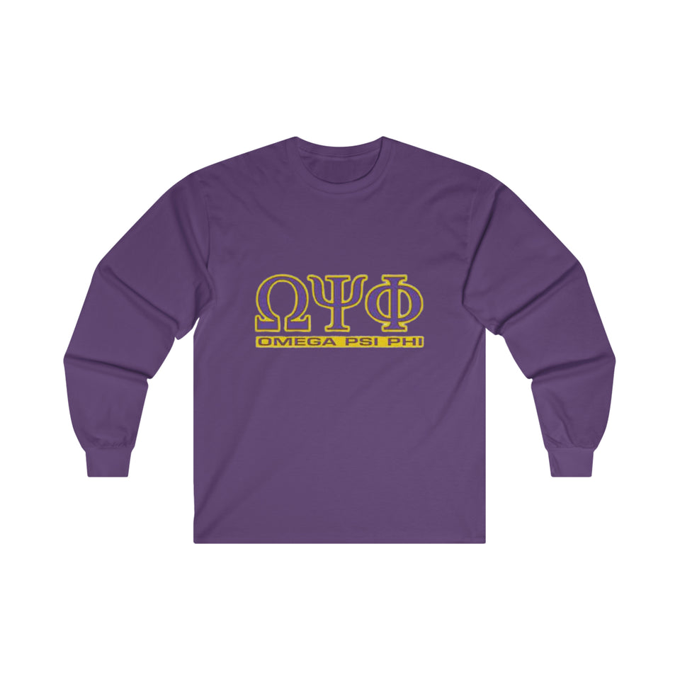 Omega Psi Phi Ultra Cotton Long Sleeve Tee