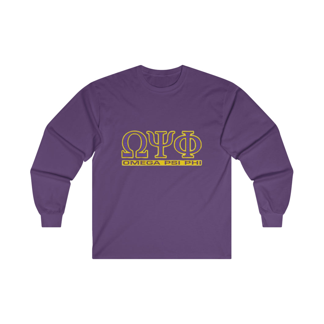 Omega Psi Phi Ultra Cotton Long Sleeve Tee