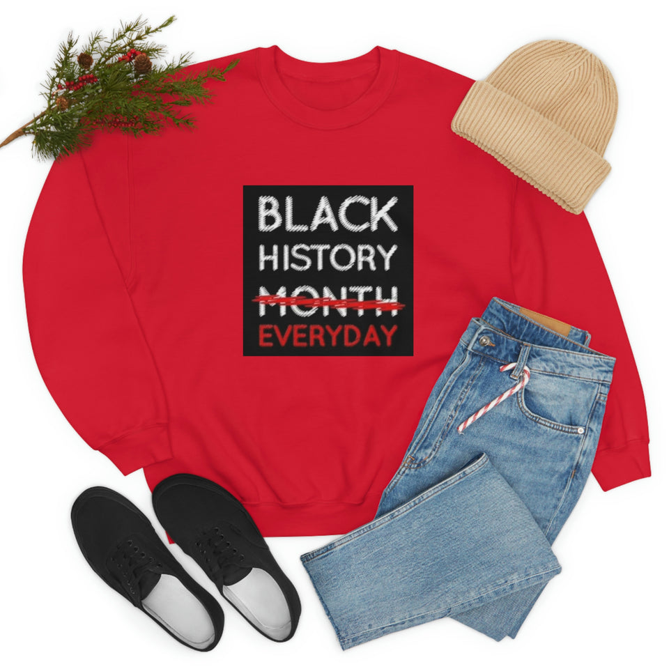Black History Everyday Unisex Heavy Blend™ Crewneck Sweatshirt