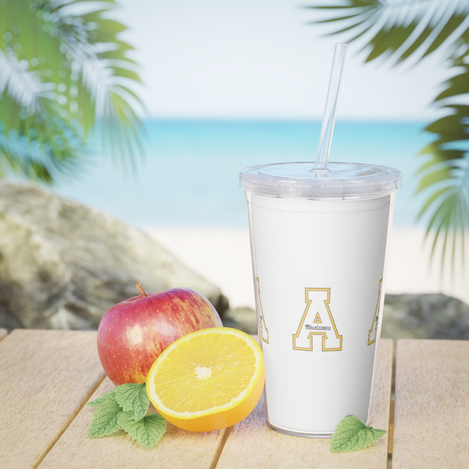 Appalachian State Plastic Tumbler with Straw