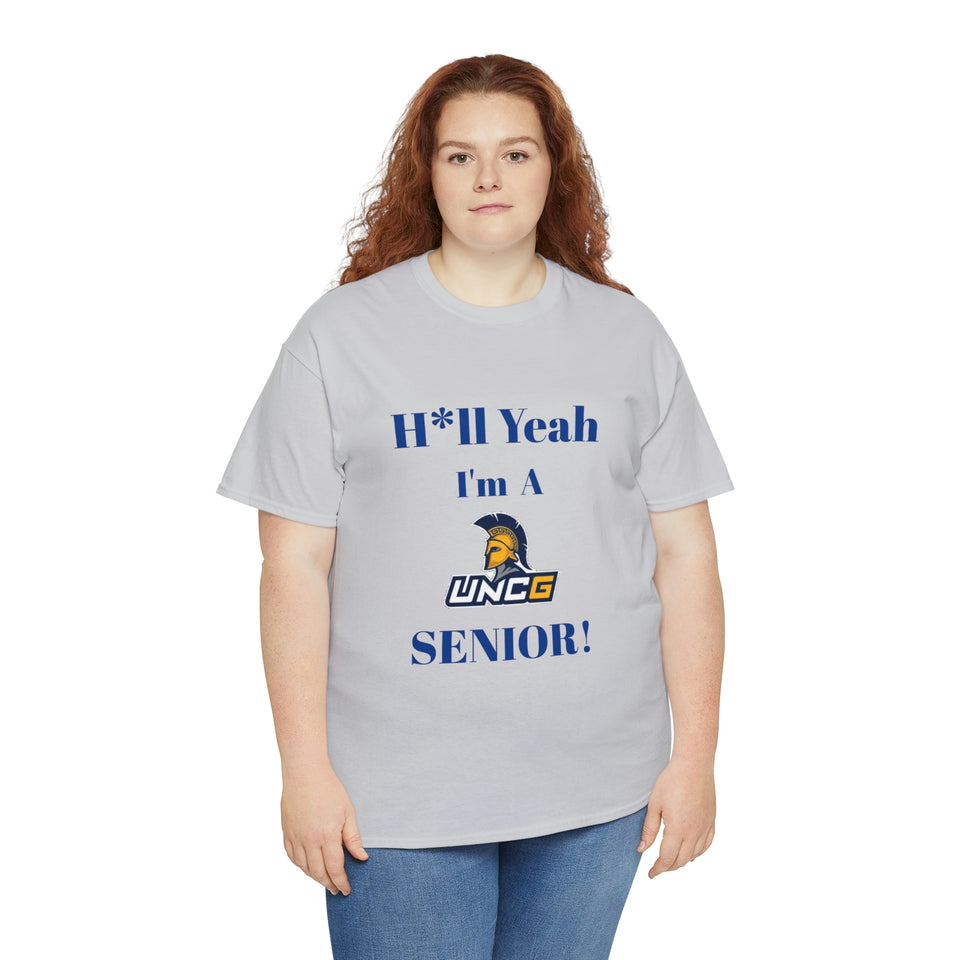 H*ll Yeah! UNCG Senior Unisex Heavy Cotton Tee