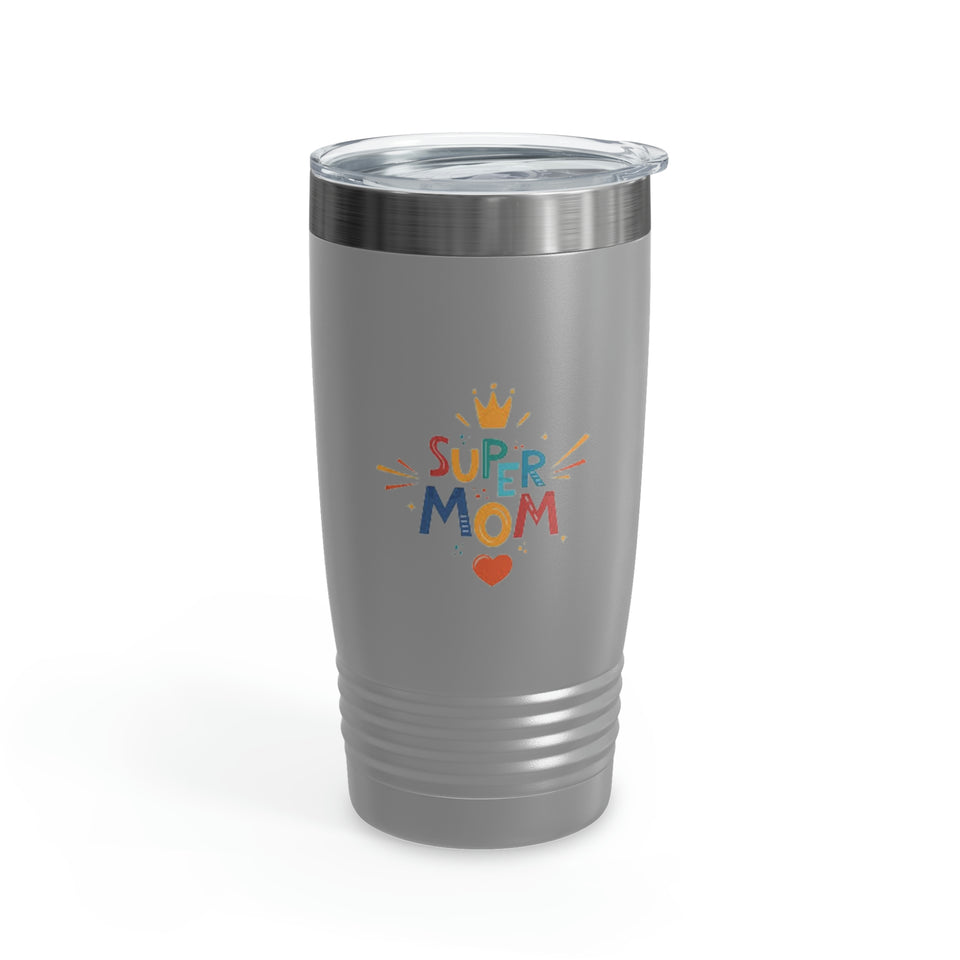 Super Mom Ringneck Tumbler, 20oz