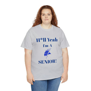 H*ll Yeah! Elizabeth City State Vikings Senior Unisex Heavy Cotton Tee