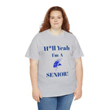 H*ll Yeah! Elizabeth City State Vikings Senior Unisex Heavy Cotton Tee