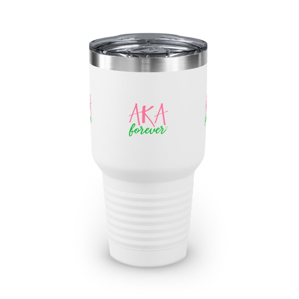 AKA Forever Ringneck Tumbler, 30oz (Small Lettering)