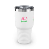 AKA Forever Ringneck Tumbler, 30oz (Small Lettering)