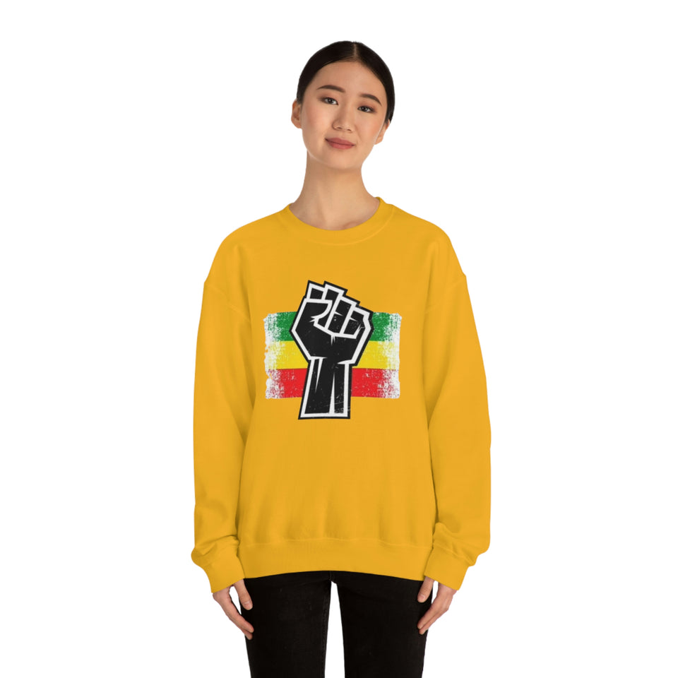 Black Fist Unisex Heavy Blend™ Crewneck Sweatshirt