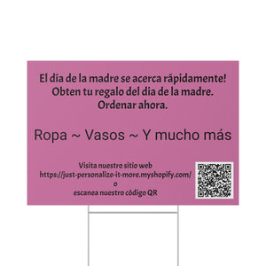 Spanish Mother's Day Yard Sign