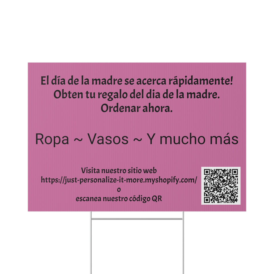 Spanish Mother's Day Yard Sign