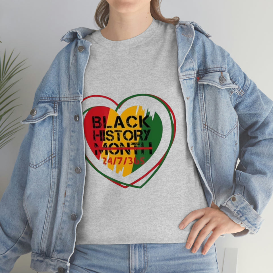 Black History 24/7/365 Cotton Tee