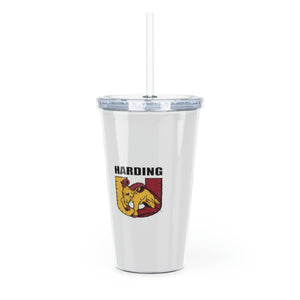 Harding University Plastic Tumbler with Straw