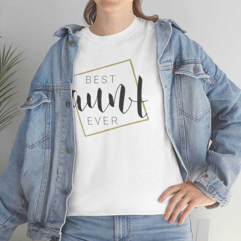 Best Aunt Ever Unisex Heavy Cotton Tee