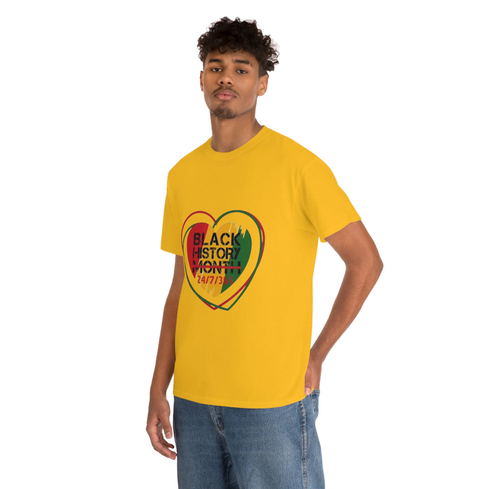 Black History 24/7/365 Cotton Tee