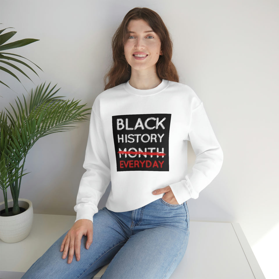 Black History Everyday Unisex Heavy Blend™ Crewneck Sweatshirt