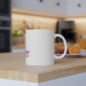 Act Like A Lady Think Like a Boss White Mug, 11oz