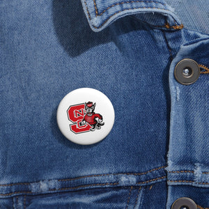 NC State Custom Pin Buttons