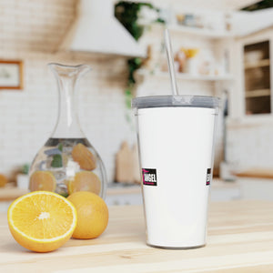 Earth Angel Plastic Tumbler with Straw