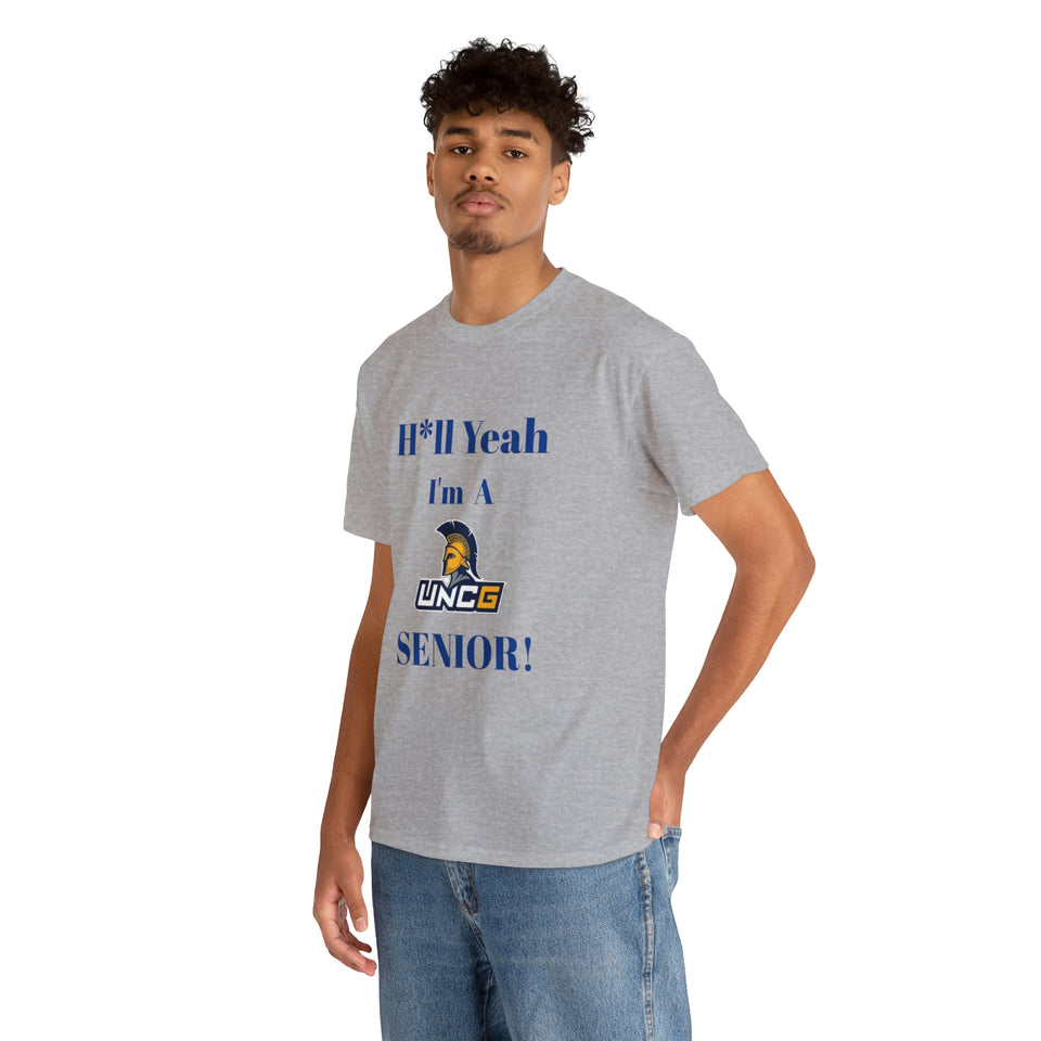 H*ll Yeah! UNCG Senior Unisex Heavy Cotton Tee