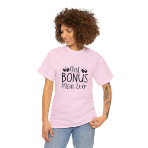 Best Bonus Mom Ever Unisex Heavy Cotton Tee