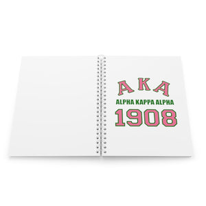 Alpha Kappa Alpha (AKA) Spiral Notebook