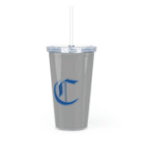 Charlotte Christian Plastic Tumbler with Straw